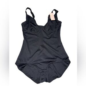Feelingirl waist control Black Women's Bodysuit large